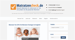 Desktop Screenshot of matratzencheck.de