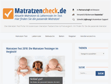 Tablet Screenshot of matratzencheck.de